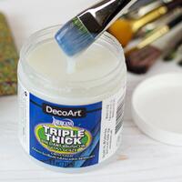 DecoArt Triple Thick Brilliant Brush-On Gloss Glaze 8oz Tub