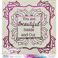 Ultimate Crafts Hotfoil Stamp Bohemian Bouquet Orchid Box 