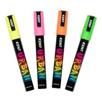 Kent Urban Paint Marker Set - Fluoro - Pack of 4