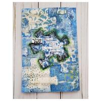 Gel Press PolyGel Plate Reusable Gel Printing Plate Puzzle Piece 4x4