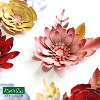 Katy Sue Chrome Effects - Die Cut Flowers & Leaves