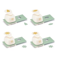 Vaessen Creative Craft Punch Set Heart Petal & Flowers 4pcs