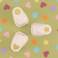 Vaessen Creative Craft Punch Set Circle Heart Star 3pcs
