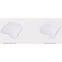 NEW We R Memory Keepers 12x12 Stackable Acrylic Paper Trays Storage 4/pk 660476