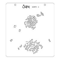 Sizzix Layered Stencils 4PK Floral Borders
