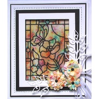 Sue Wilson Dies Stained Glass Collection Butterfly CED24002