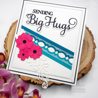 Sue Wilson Noble Shadowed Sentiments Collection Sending Big Hugs CEDNE014