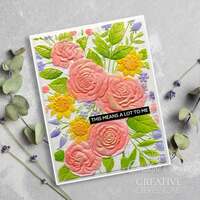 Creative Expressions Rose Garden 5 in x 7 in 3D Embossing Folder EF3D-074