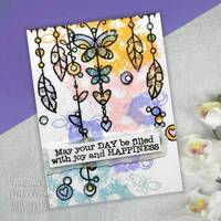 Woodware Clear Singles Garden Dream Catcher 4 x 6 Stamp