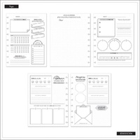 Reflect and Grow - Mood - Classic Disc Bound Memory Keeping Journal by Happy Planners