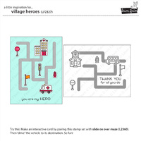 Lawn Fawn Stamps Village Heroes LF2327