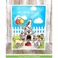 Lawn Fawn - Yappy Birthday Stamp and Die Bundle