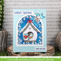 Lawn Fawn - Build-A-Birdhouse with Christmas Add-On Die Bundle