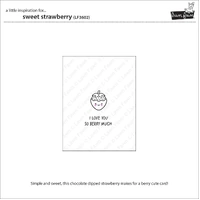 Lawn Fawn - Sweet Strawberry - Stamp and Die and Colouring Stencil Bundle