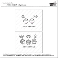 Lawn Fawn - Sweet Strawberry - Stamp and Colouring Stencil Bundle