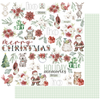Uniquely Creative 12x12 Cardstock 210gsm Mint & Mistletoe