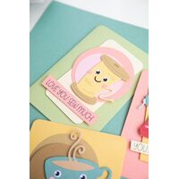 Sizzix Thinlits Die Set 4PK w/3PK Stamps - Crazy Characters #1  by Pete Hughes 666101