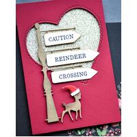Memory Box Die Old Fashioned Sign Post 94448