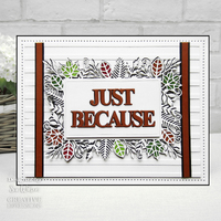 Creative Expressions Sue Wilson Frames and Tags Leafy Rectangle Craft Die