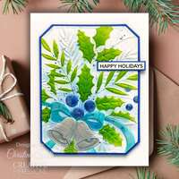 Creative Expressions Jingle Bells Companion Colouring Stencil 6 in x 8 in 2pk - CEST170