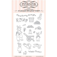 Pink Ink Impression Obsession Clear Stamps Sunny Bunnies
