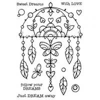 Woodware Clear Singles Garden Dream Catcher 4 x 6 Stamp