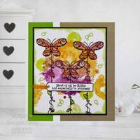 Woodware Clear Singles Wired Butterflies 4 x 6 Stamp