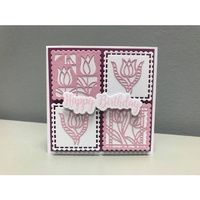 Gemini Create-a-Card Metal Die Tulip Patchwork