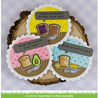 Lawn Fawn Cuts Polka Heart Backdrop: Landscape Die LF1830