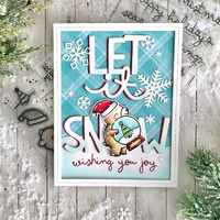 Lawn Fawn - Little Snow Globe: Bear Stamp and Die Bundle