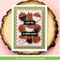 Lawn Fawn - Sweet Strawberry - Stamp and Colouring Stencil Bundle