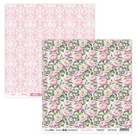 Sweet Peonies Paper Pad - 12" x 12" (12 Sheets) By Scrap Boys