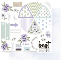 Uniquely Creative 12x12 Cardstock 210gsm Wisteria Lane