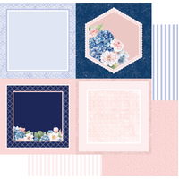 Uniquely Creative 12x12 Cardstock 210gsm Indigo Bloom