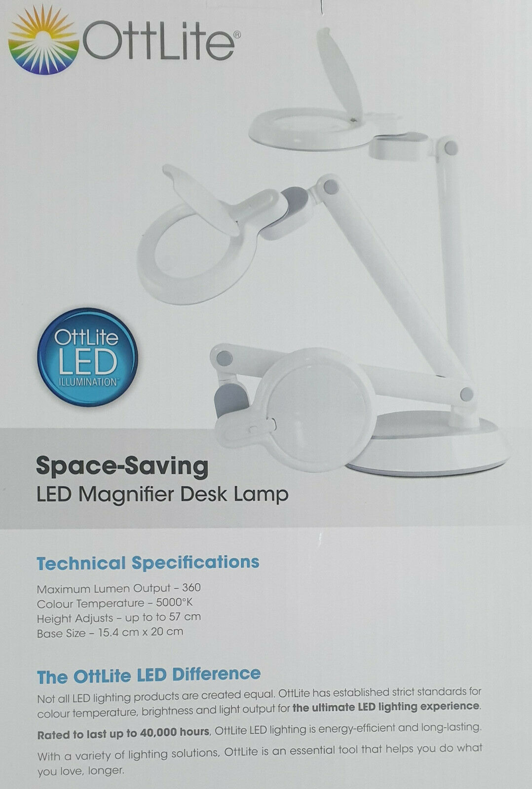 Ottlite lamp with magnifier discount