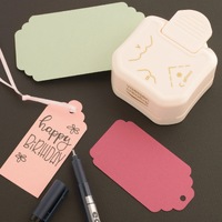 Vaessen Creative 3-in-1 Corner Tag Punch Scallop