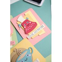 Sizzix Thinlits Die Set 4PK w/3PK Stamps - Crazy Characters #1  by Pete Hughes 666101