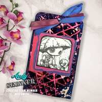 Creative Expressions Andy Skinner New Friends 4.2 in x 3.8 in Pre-Cut Rubber Stamp