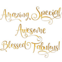 Couture Creations Cut Foil Emboss Sentiment Bundle 2