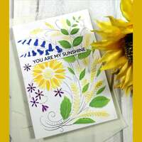 Creative Expressions Sunshine Serenade 5 in x 7 in 3D Embossing Folder EF3D-075