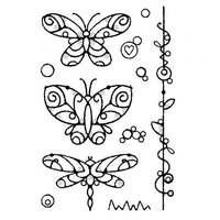Woodware Clear Singles Wired Butterflies 4 x 6 Stamp