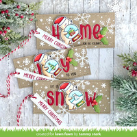 Lawn Fawn - Little Snow Globe: Bear Stamp and Die Bundle