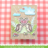 Lawn Fawn - Magic Heart Messages - Stamp and Die Bundle