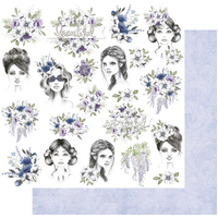 Uniquely Creative 12x12 Cardstock 210gsm Wisteria Lane