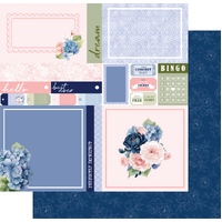 Uniquely Creative 12x12 Cardstock 210gsm Indigo Bloom