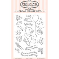Pink Ink Impression Obsession Clear Stamps Beary Sweet