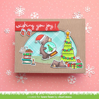 Lawn Fawn - Little Snow Globe: Bear Stamp and Die Bundle