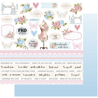 Uniquely Creative 12x12 Cardstock 210gsm Patchwork Roses