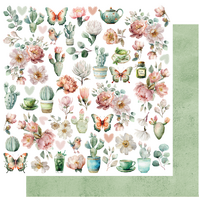 Uniquely Creative 12x12 Cardstock 210gsm Tea & Tranquility