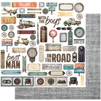 Uniquely Creative 12x12 Cardstock 210gsm Wings & Wheels